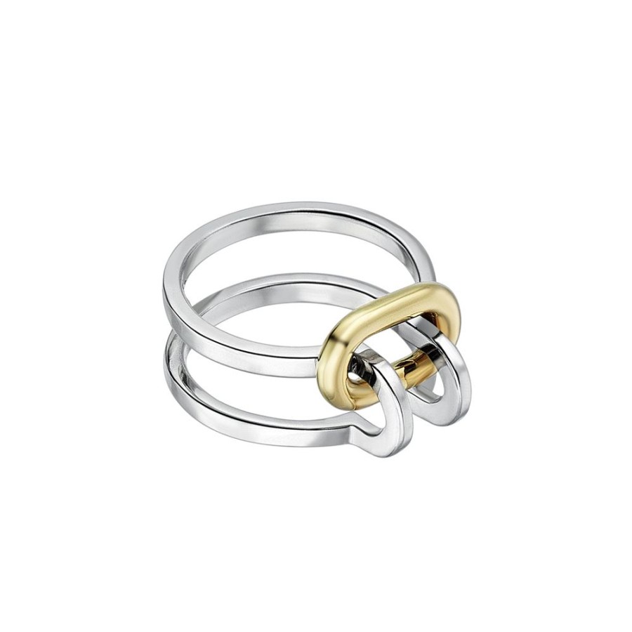 Jewelry Kloto | Duo Bolt Ring - Silver & Gold