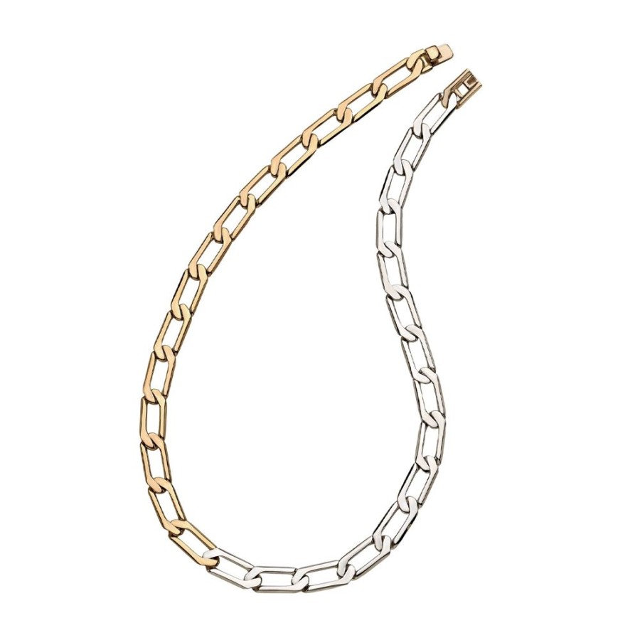 Jewelry Prasi | 2 Tone Fatto A Mano Chain Necklace