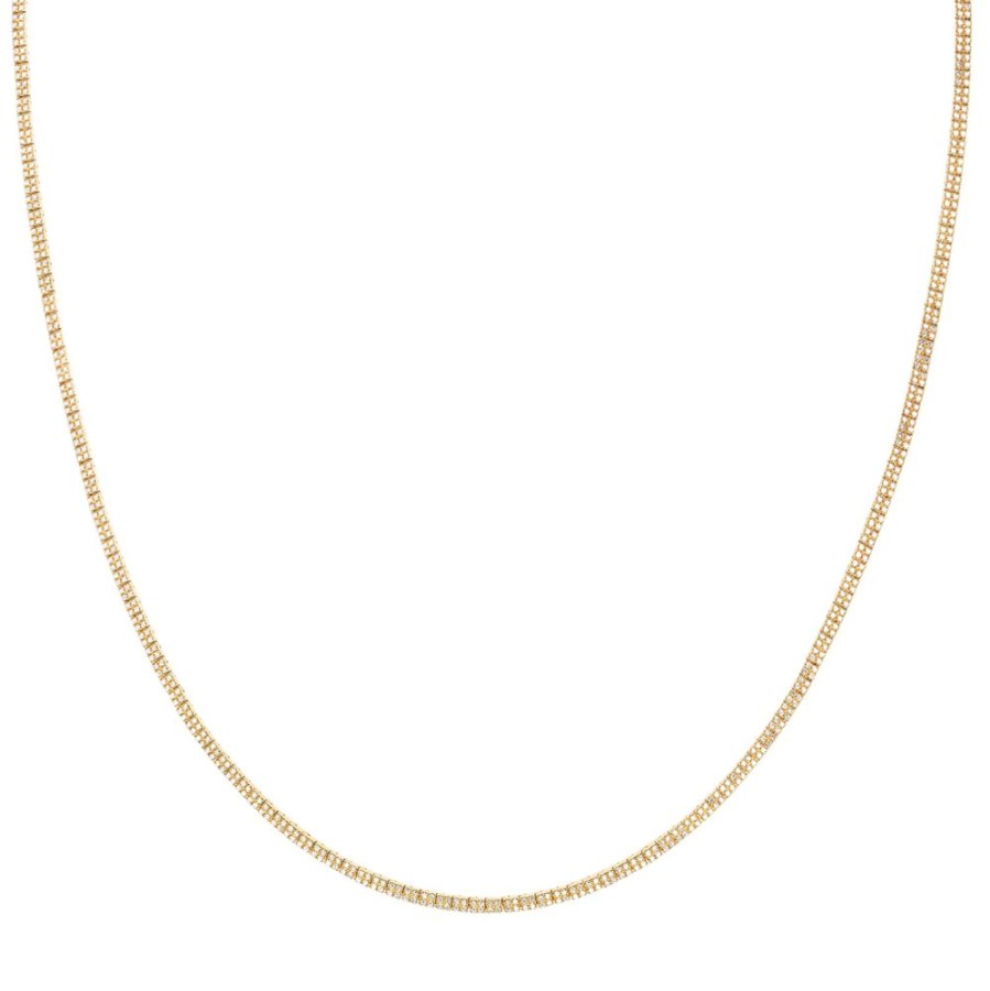 Jewelry EF Collection | Margo Diamond Necklace - Yellow Gold