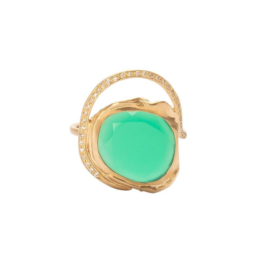 Jewelry Pascale Monvoisin | Gaia Ring - Green Onyx