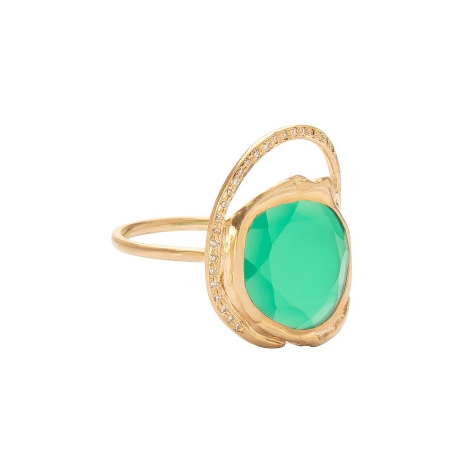 Jewelry Pascale Monvoisin | Gaia Ring - Green Onyx