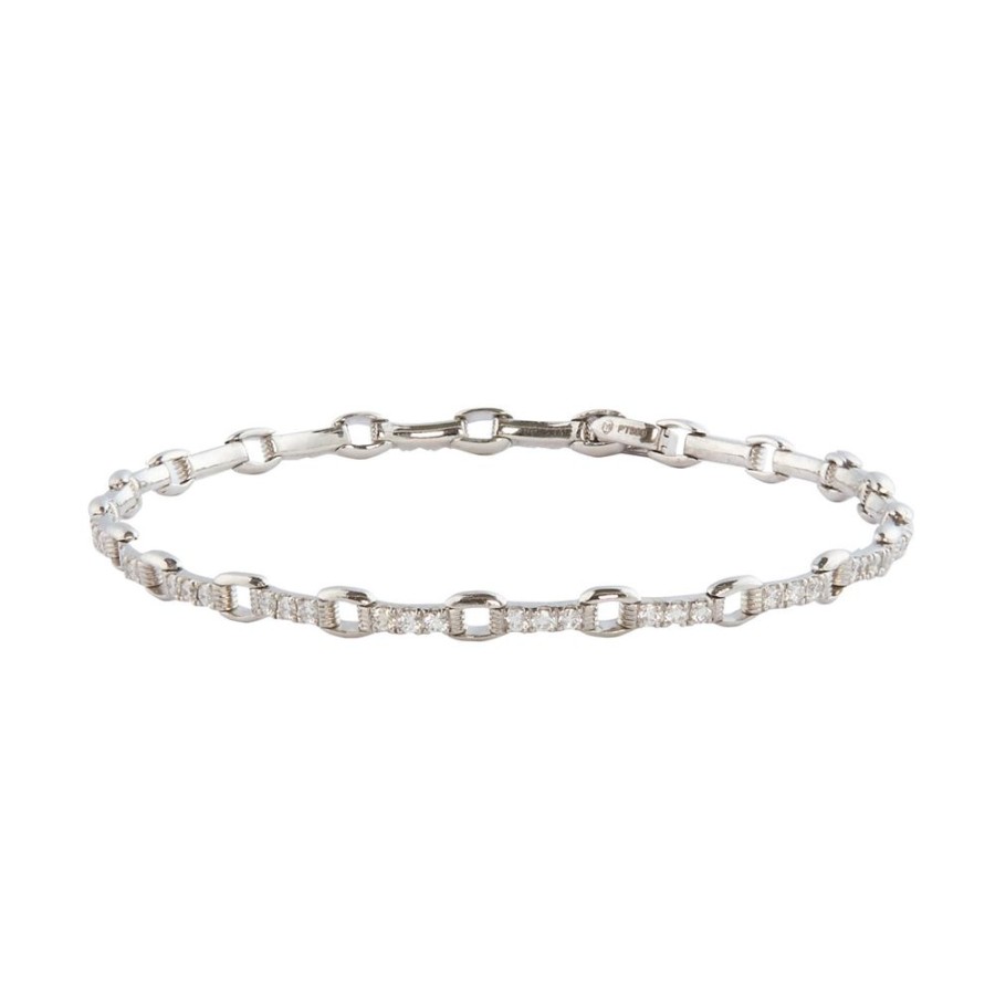 Jewelry YI Collection | Platinum Links Bracelet