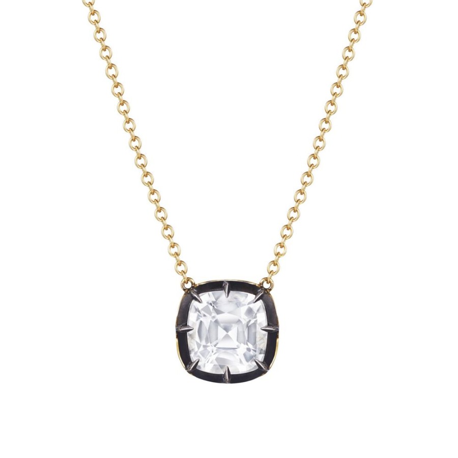 Jewelry Fred Leighton | Collet Cushion-Cut Necklace - White Topaz