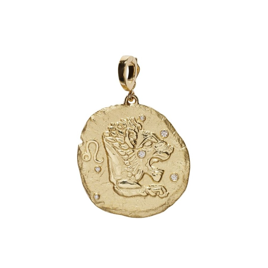 Jewelry Azlee | Zodiac Large Coin Charm - Leo