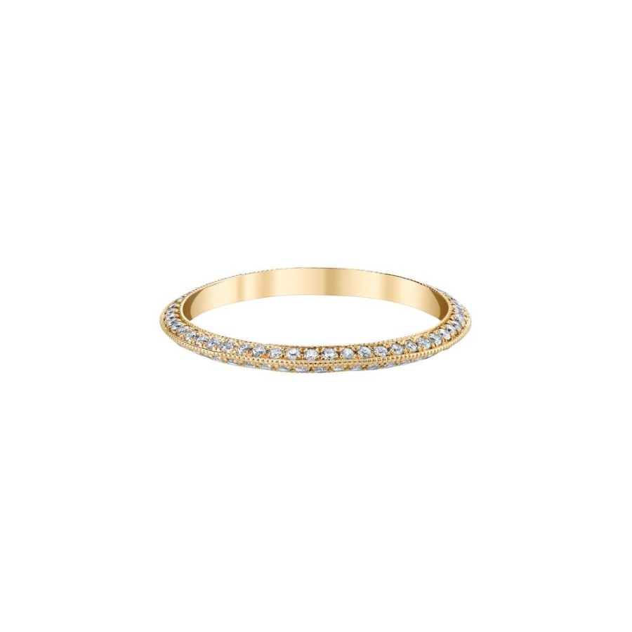 Jewelry Lizzie Mandler | Knife Edge Double Sided Petite Band - Diamond