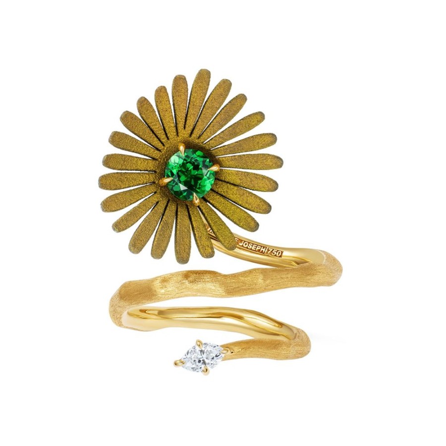 Jewelry Mike Joseph | Fawn Yellow Medium Flower Ring