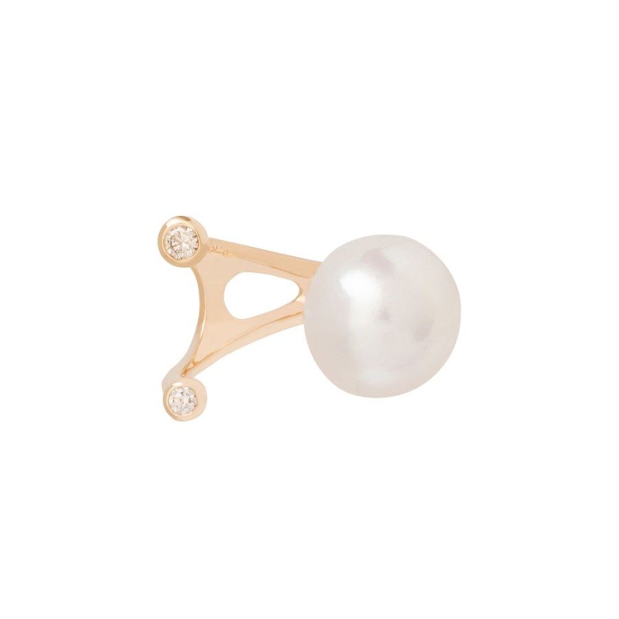 Jewelry Hirotaka | Cuff Ring Ll - Diamond & South Sea Pearl