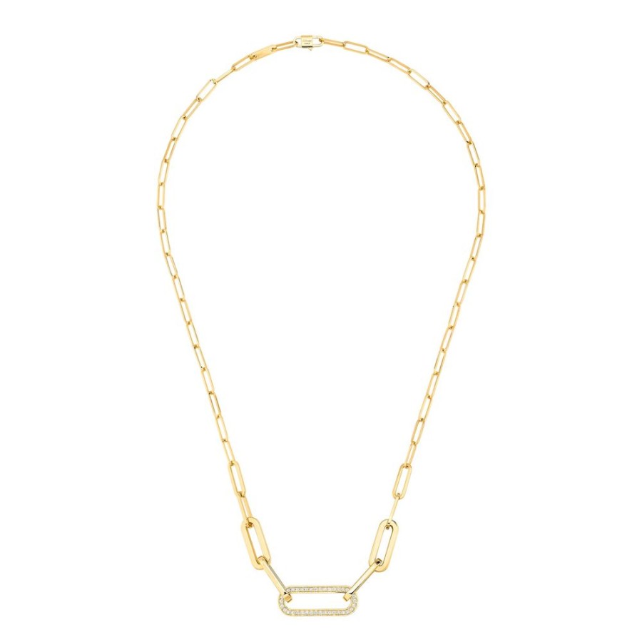 Jewelry Dinh Van | Maillon Large Mixed Link Necklace