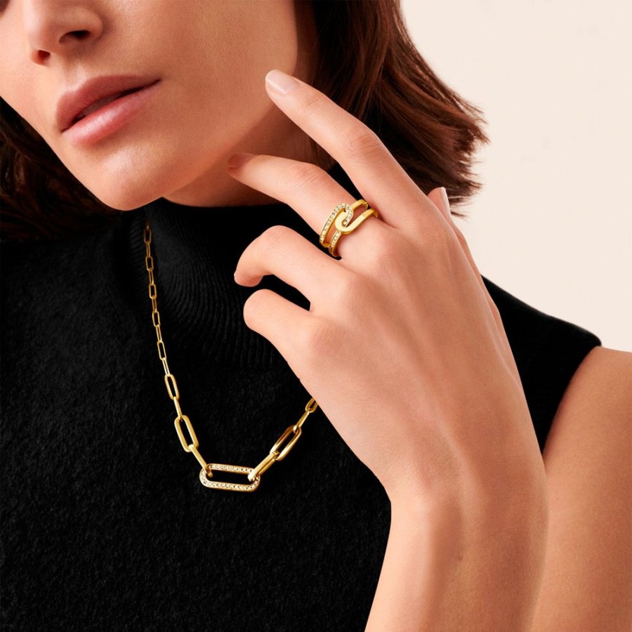 Jewelry Dinh Van | Maillon Large Mixed Link Necklace