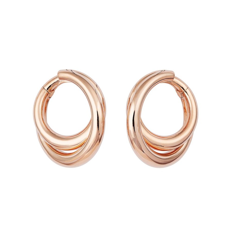 Jewelry Engelbert | Infinity Creole Earrings - Rose Gold