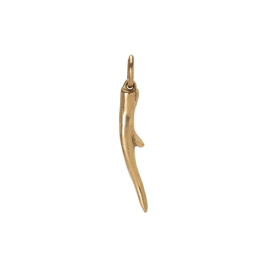 Jewelry James Colarusso | Small Antler Pendant - Yellow Gold