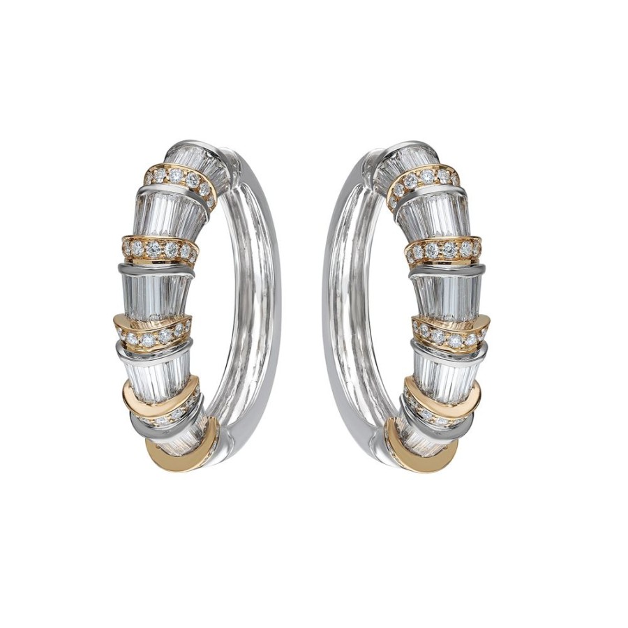 Jewelry Moksh | Medium Nuur Hoop Earrings - Diamond