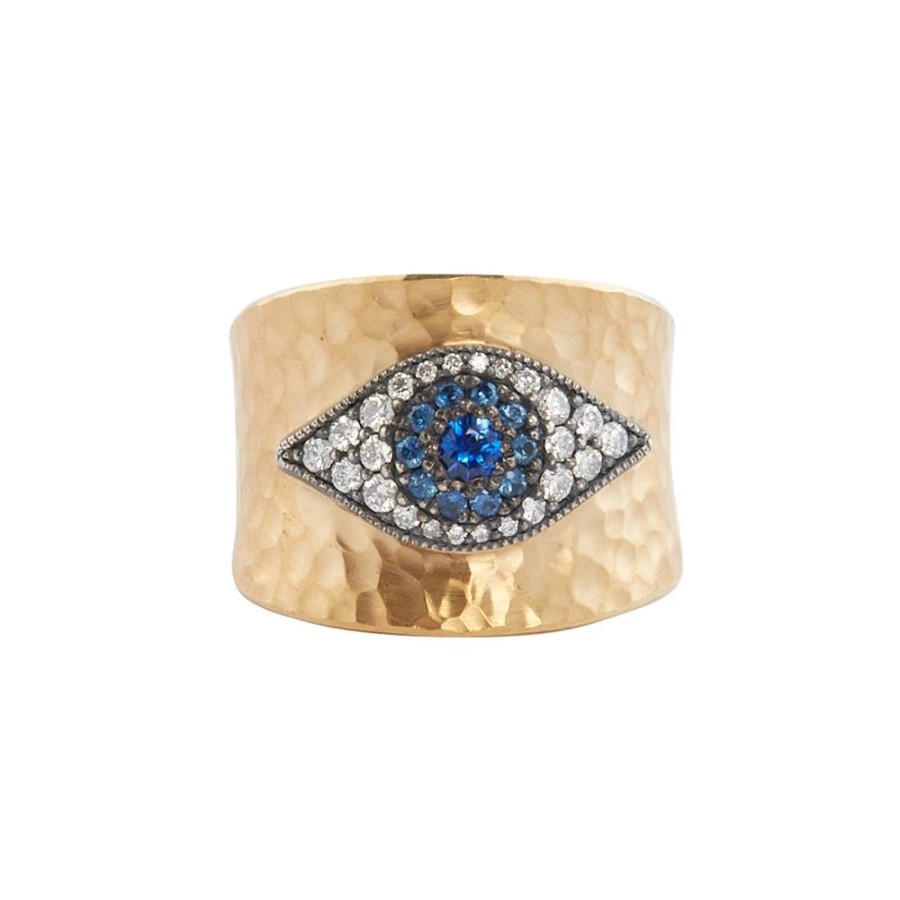 Jewelry Arman Sarkisyan | Sapphire And Diamond Evil Eye Ring