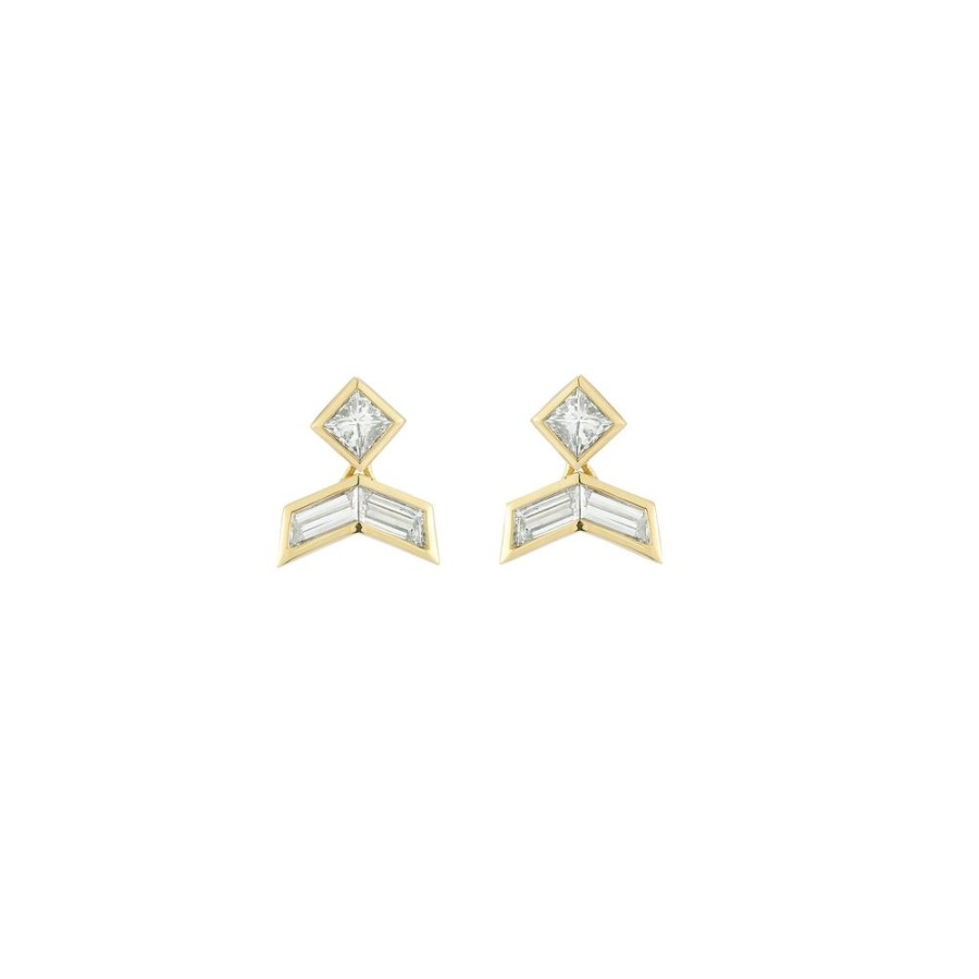 Jewelry Ark | Vibrations Baby Stud Earrings - Diamond