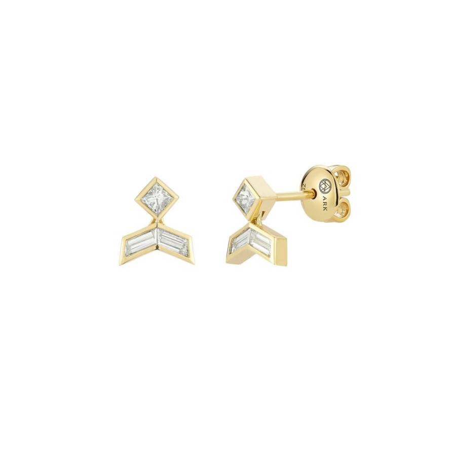 Jewelry Ark | Vibrations Baby Stud Earrings - Diamond