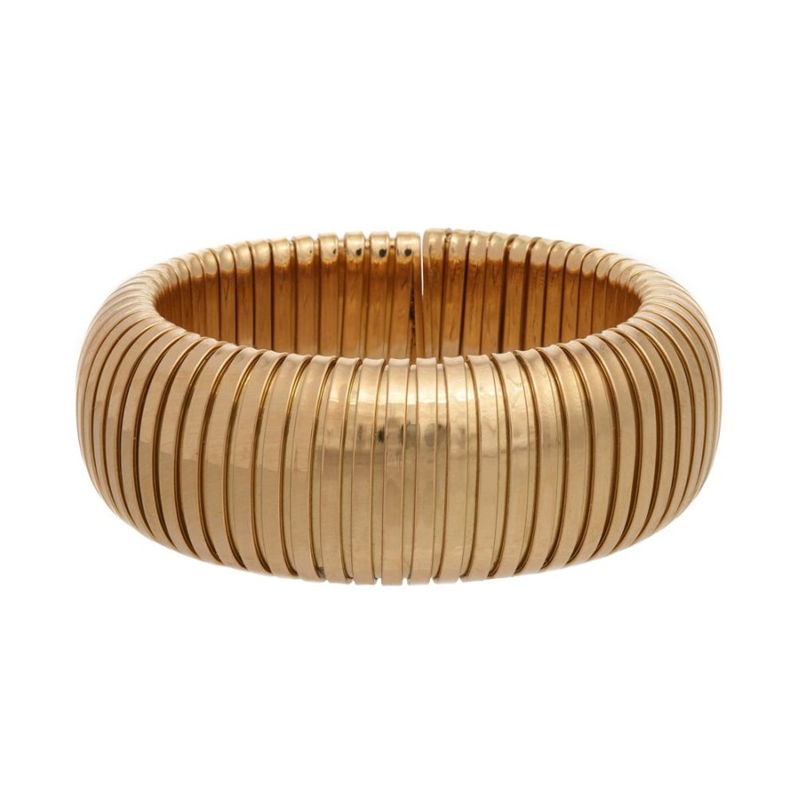 Jewelry Sidney Garber | Domed Cuff - Yellow Gold