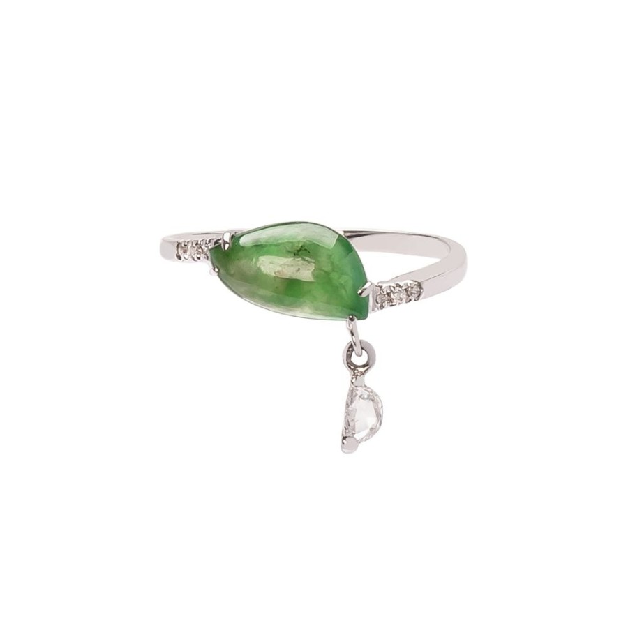 Jewelry Xiao Wang | Galaxy Green Jadeite Ring