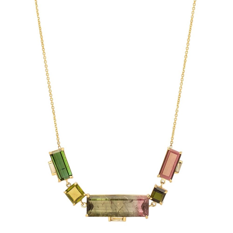 Jewelry Xiao Wang | Galaxy Watermelon Tourmaline Necklace