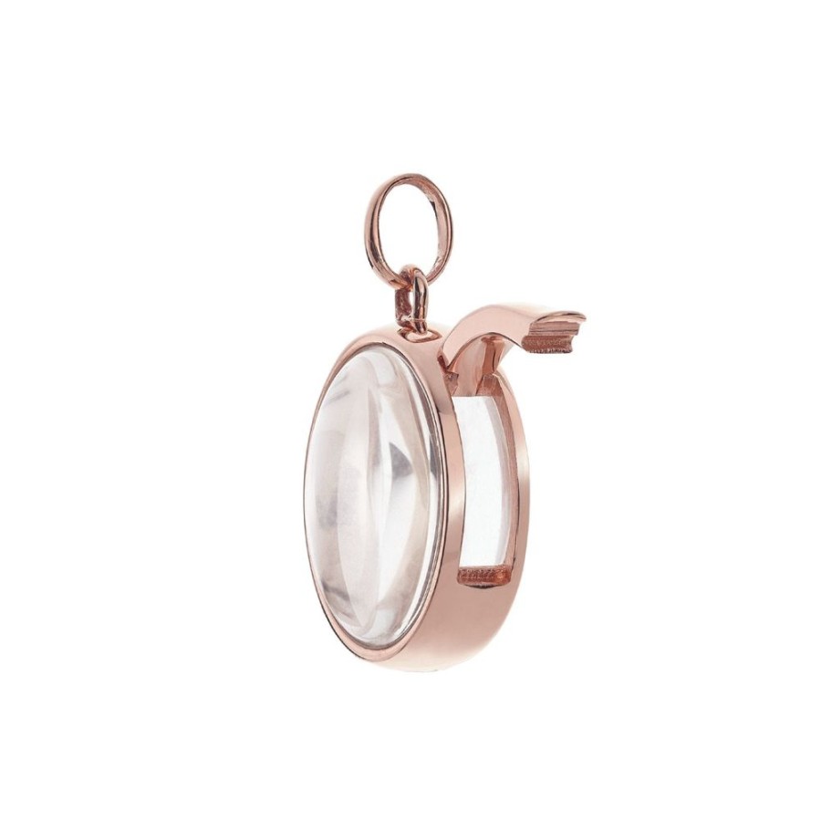 Jewelry Loquet | Medium Round Locket - Rose Gold