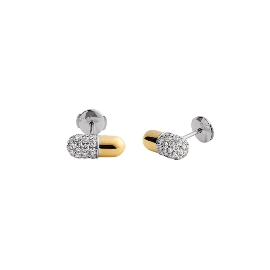 Jewelry Elior | Pill Stud Earrings - Diamond