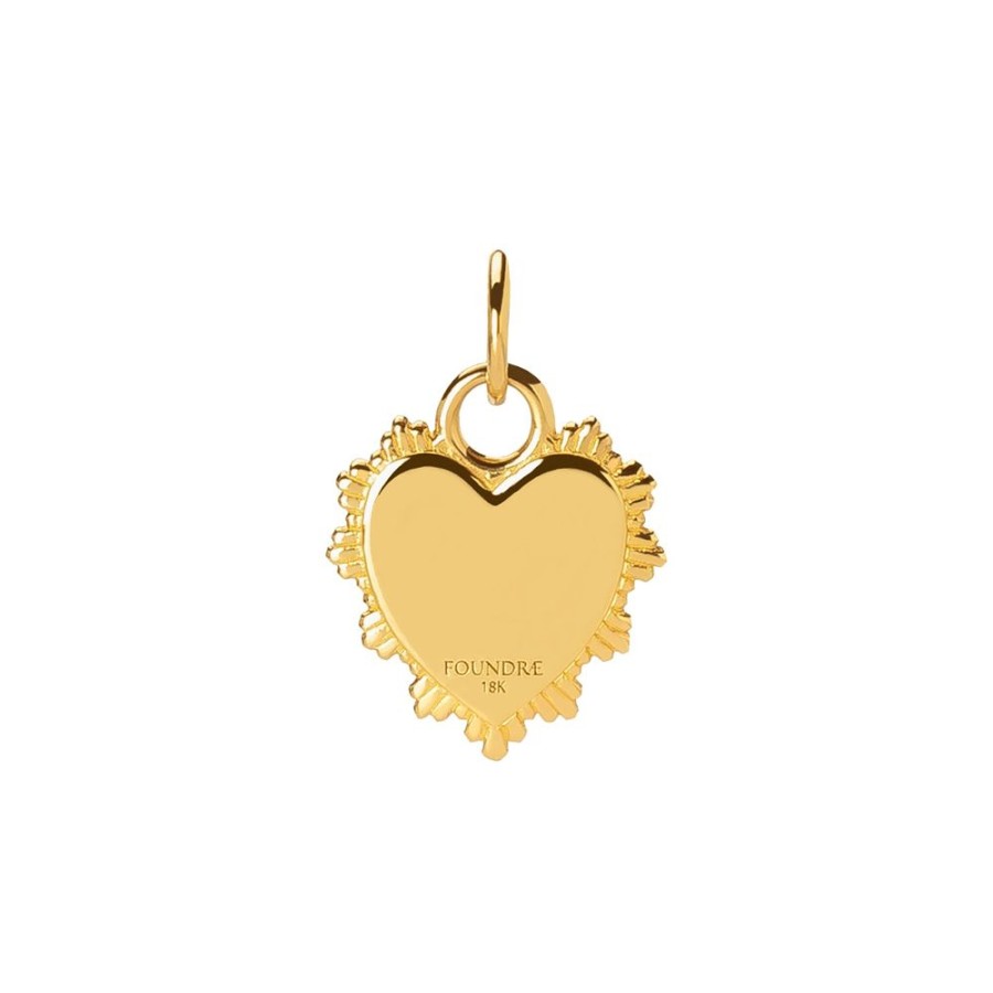 Jewelry Foundrae | Mini Diamond Star Heart Medallion