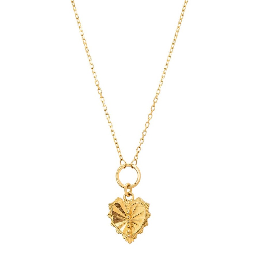 Jewelry Foundrae | Love Token Gold Necklace - 16"