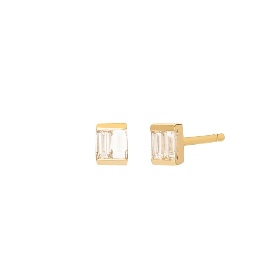 Jewelry Loriann Stevenson | Double Diamond Baguette Studs