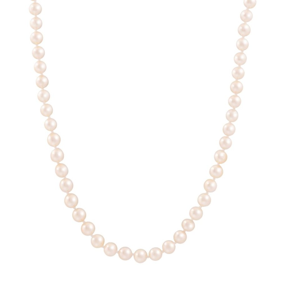 Jewelry Storrow | 7Mm Japanese Akoya Pearl Howie Necklace - 18"