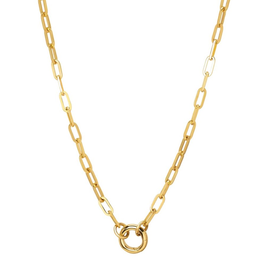 Jewelry Foundrae | Refined Clip Chain With Mini Chubby Annex - 18"