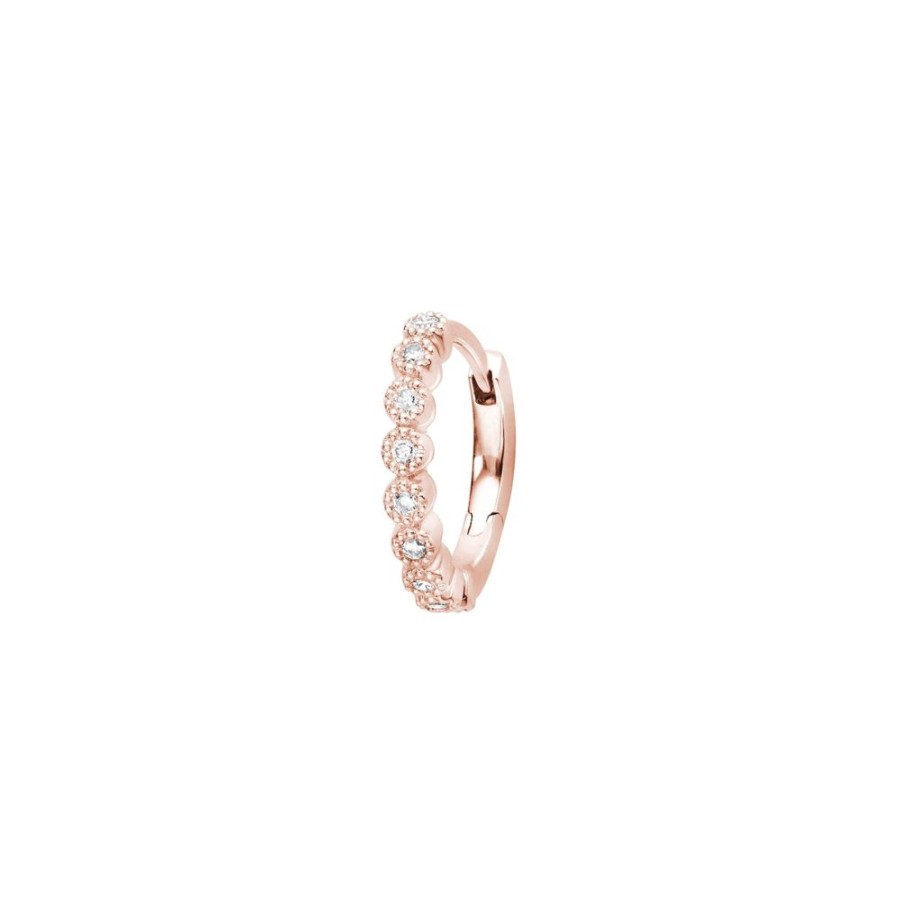 Jewelry Stone Paris | Madame Bovary Tiny Hoop - Rose Gold