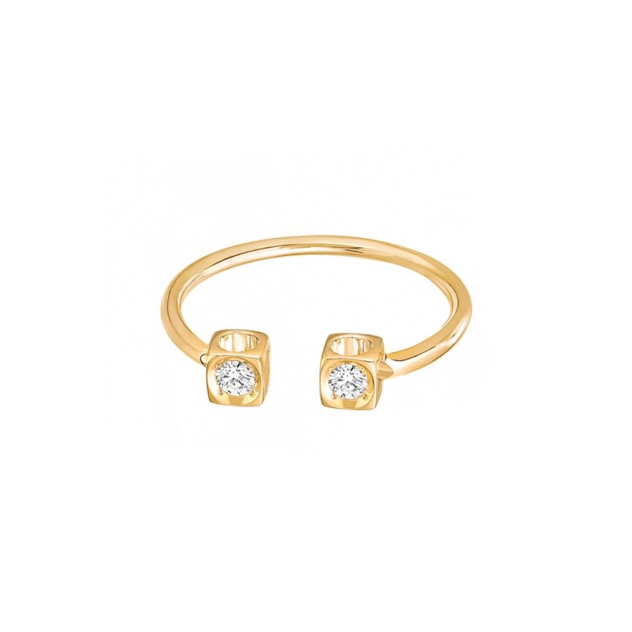 Jewelry Dinh Van | Le Cube Diamant Ring - Gold