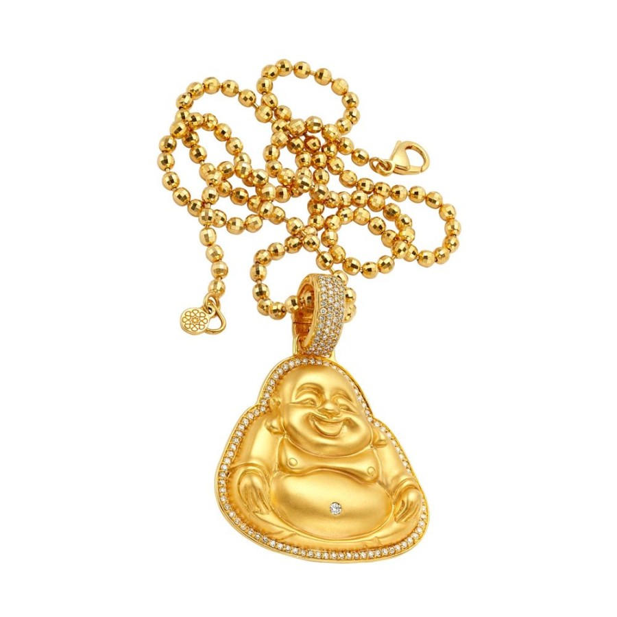 Jewelry Buddha Mama | Large Happy Buddha Pendant