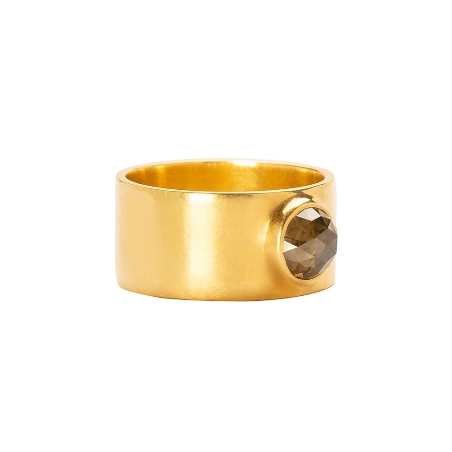 Jewelry Annette Ferdinandsen | Cigar Band - Smoky Rosecut Diamond