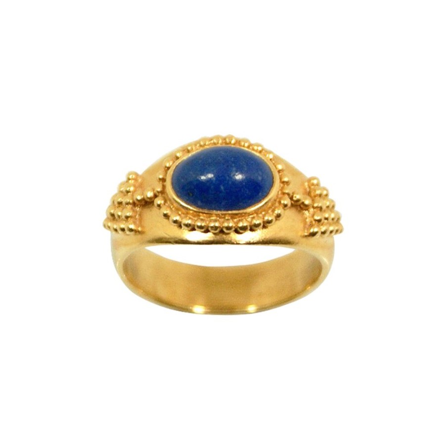 Jewelry Lalaounis | Granulation And Lapis Hellenistic Ring