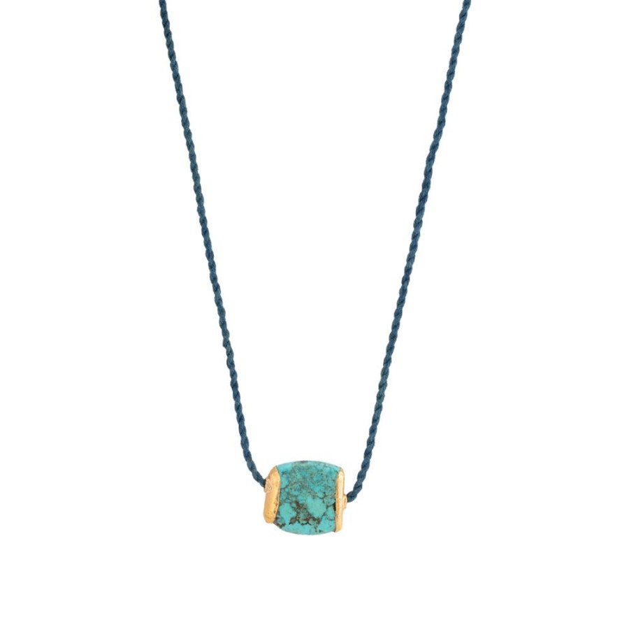 Jewelry Lou Zeldis & Liz Marx Studios | Afghan Turquoise Pendant Necklace