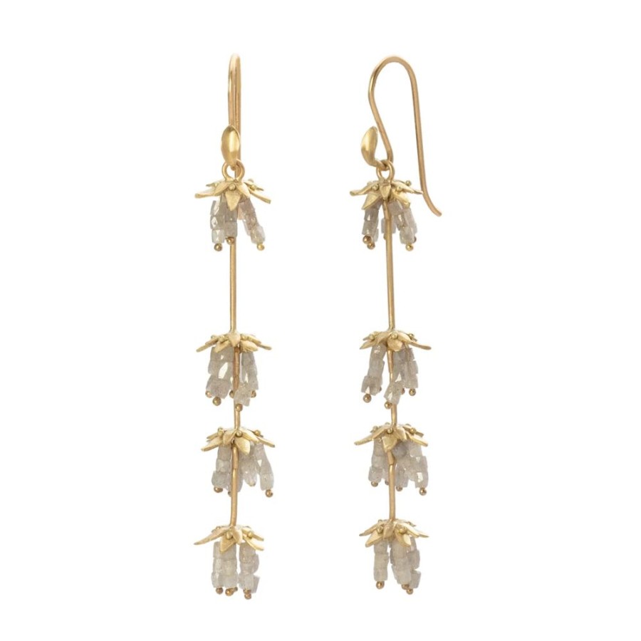 Jewelry Annette Ferdinandsen | Rustic Diamond Lavender Earrings