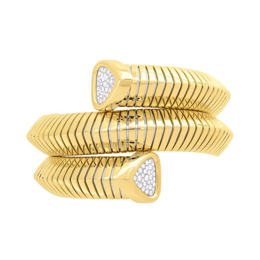 Jewelry Marina B | Trisola Triple Medium Bangle - Diamond