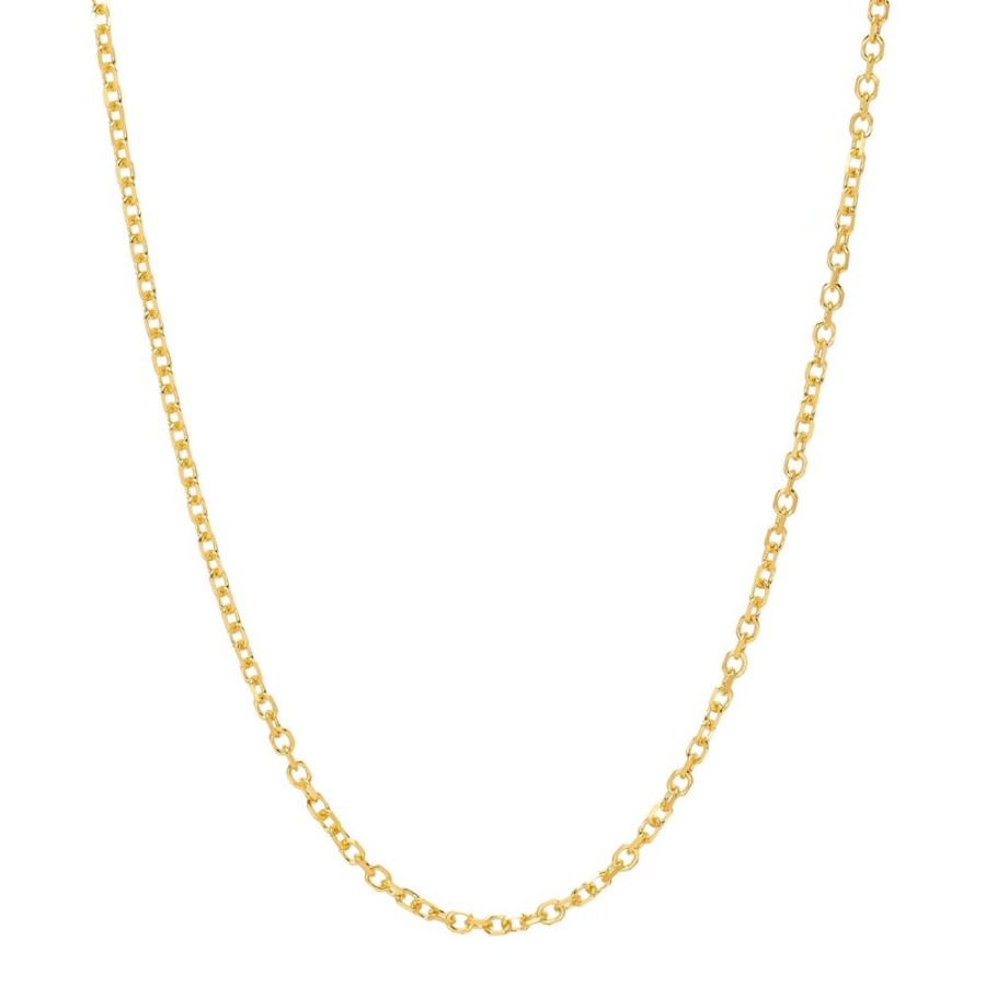 Jewelry BE Jewelry | 16" Diamond Cut Cable Chain - 2.3Mm