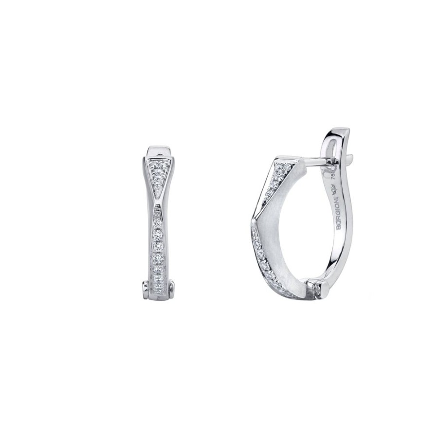 Jewelry Borgioni | Diamond V Huggies