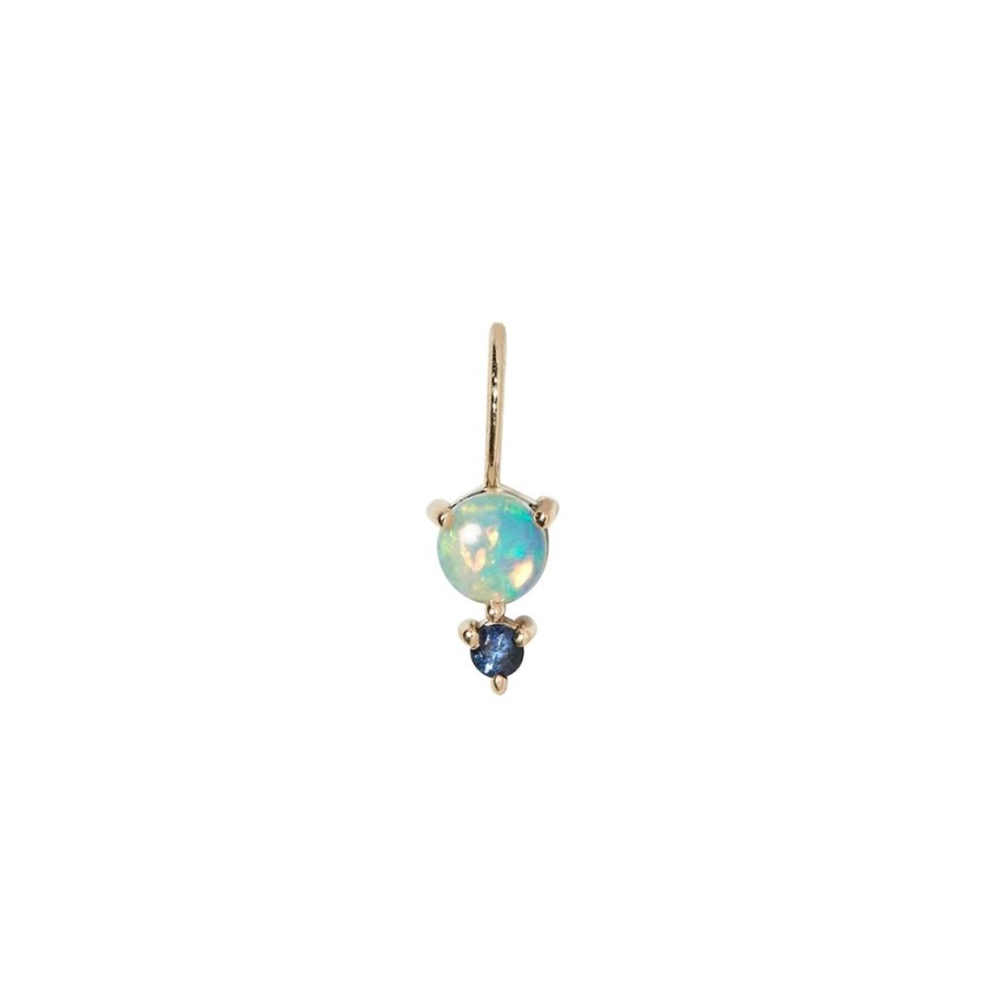 Jewelry WWAKE | Small Duo Charm - Opal & Sapphire