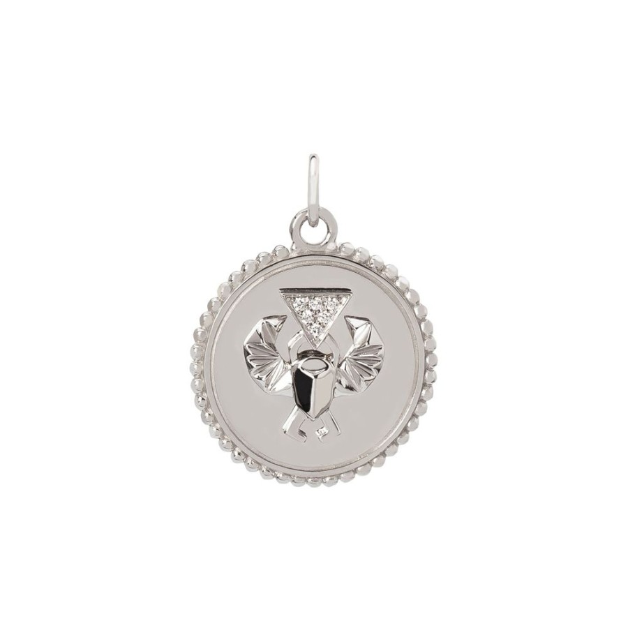 Jewelry Foundrae | Protection Medallion - White Gold