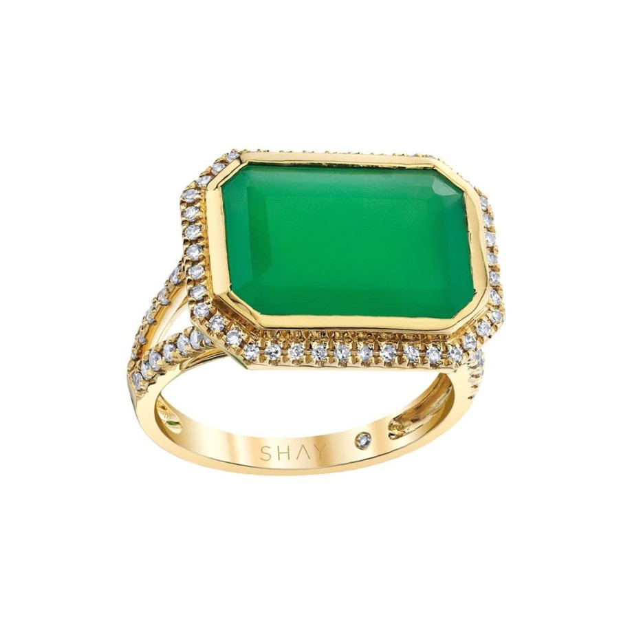 Jewelry SHAY | Green Onyx And Diamond Vert Ring