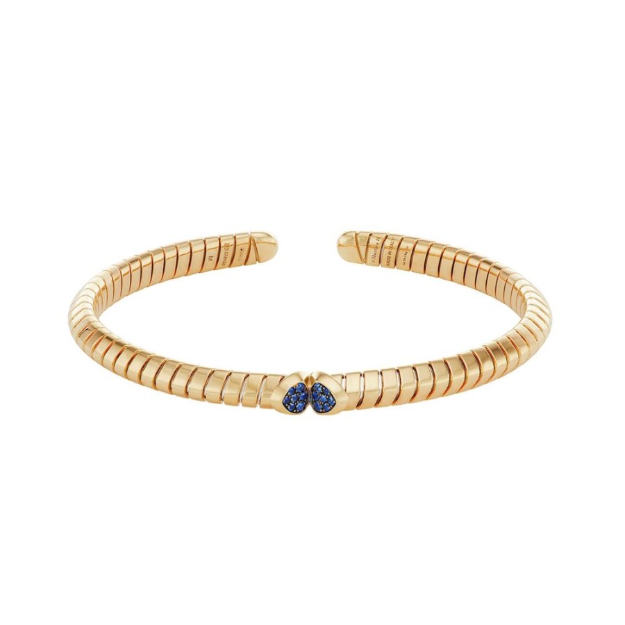 Jewelry Marina B | Medium Blue Sapphire Trisolina Bangle