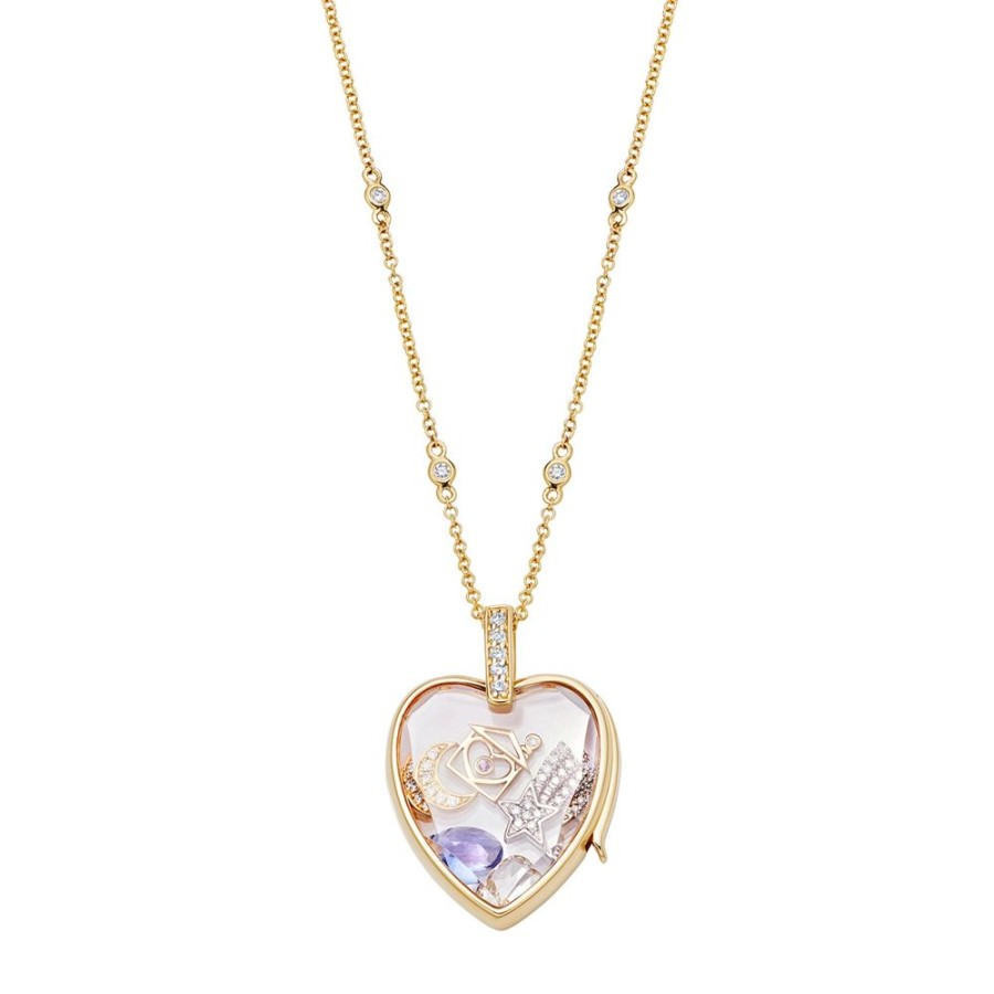 Jewelry Loquet | Amate Heart Locket - Yellow Gold