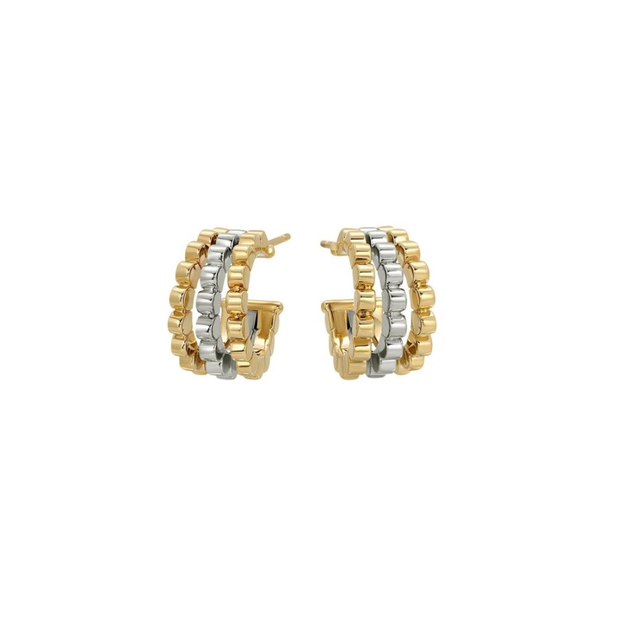 Jewelry Nancy Newberg | 3 Row Baby Daisy Hoops