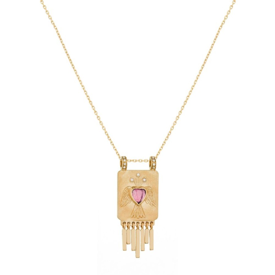 Jewelry Celine Daoust | Angel Plate Heart Necklace