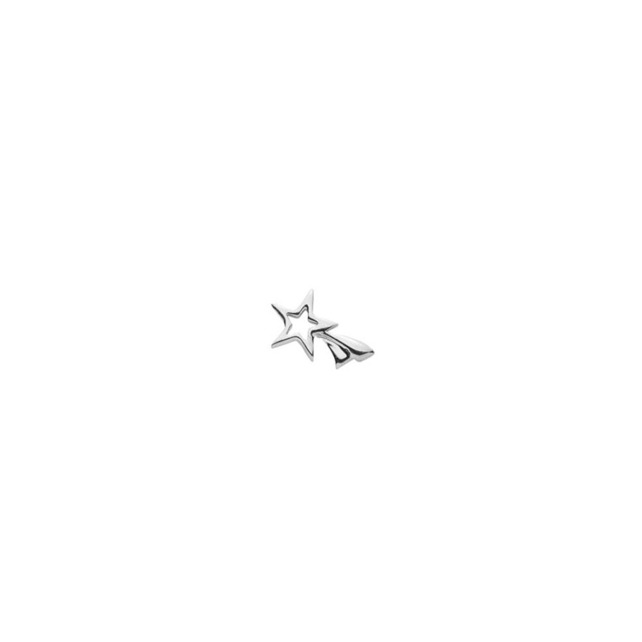 Jewelry Loquet | Shooting Star Charm - White Gold