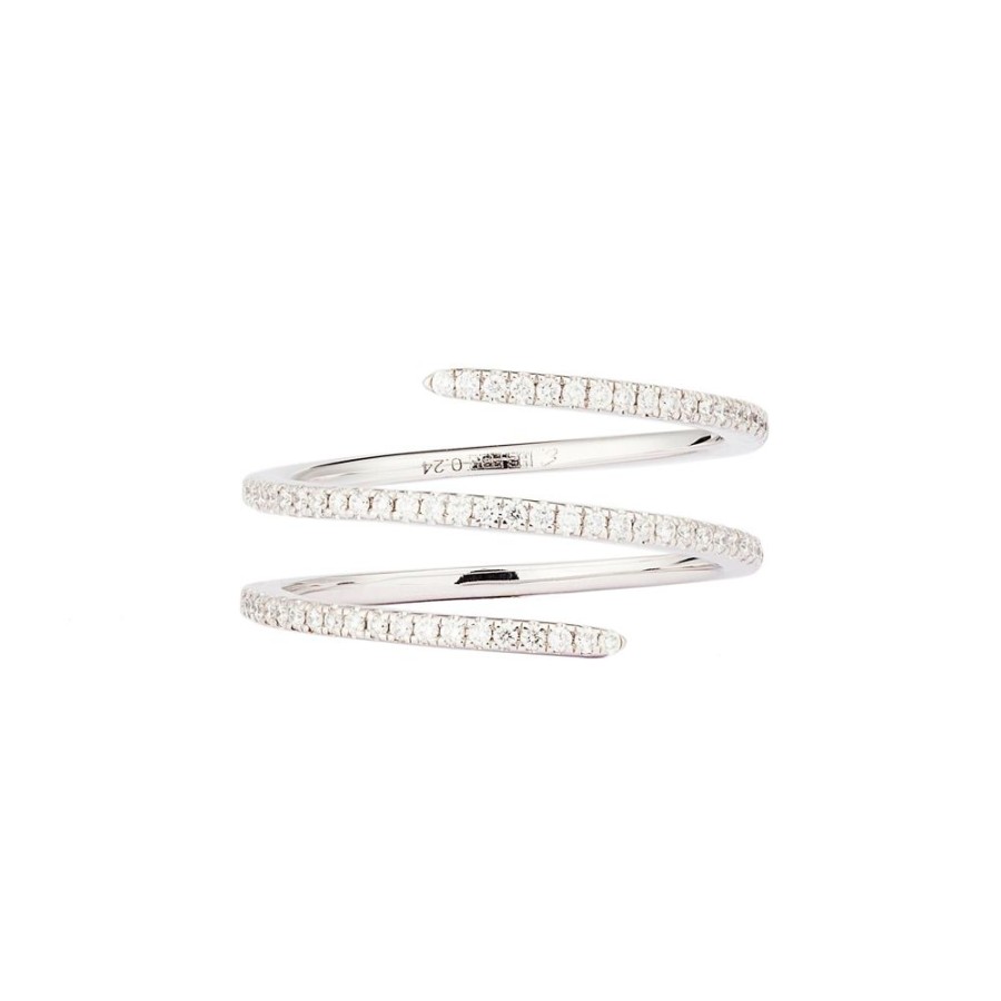 Jewelry Engelbert | Diamond White Double Spin Ring