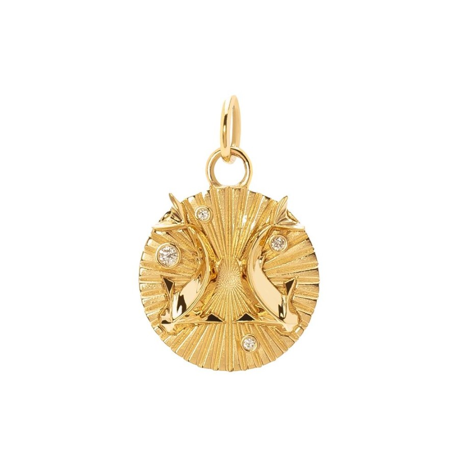 Jewelry Foundrae | Baby Zodiac Medallion - Pisces