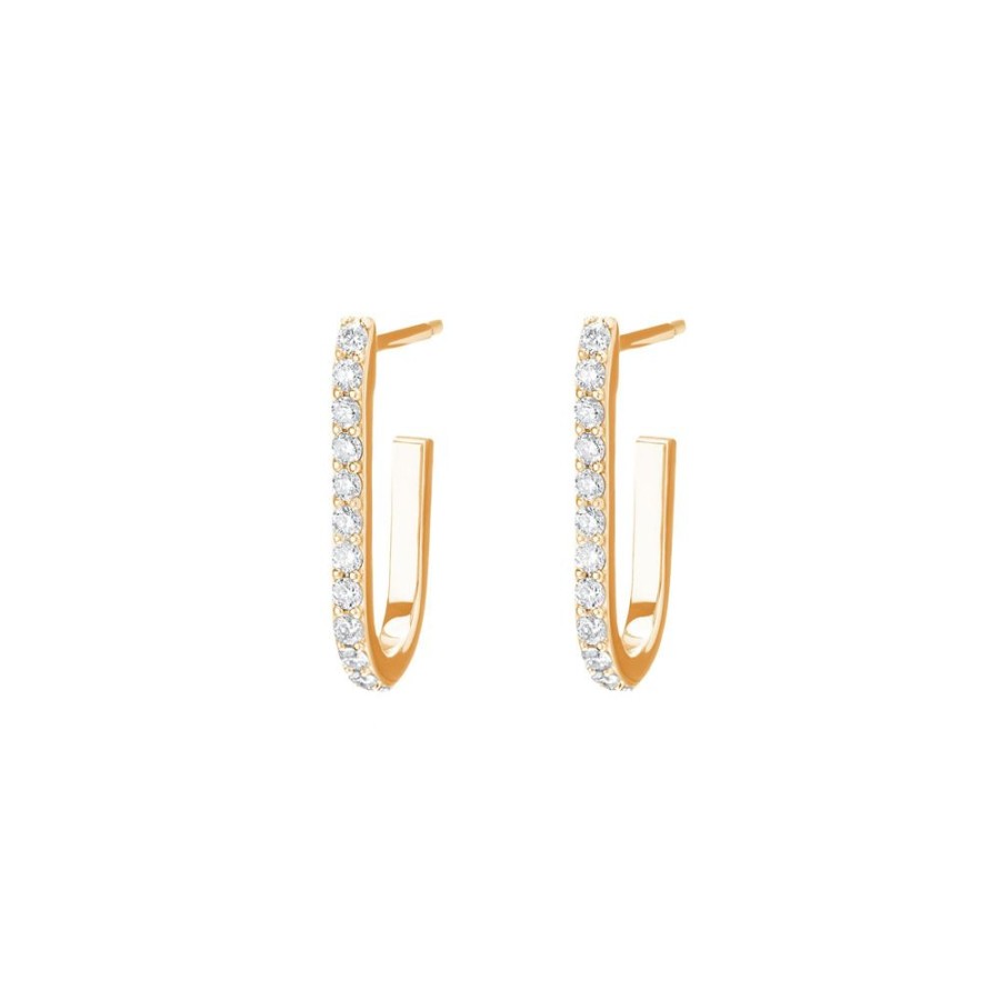 Jewelry Carbon & Hyde | Mini Pin Hoops - Yellow Gold